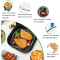 Miniatyrbilde 3 av 5: Airfryer-tilbehør 304 Rustfritt stål firkantet rist