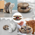 Miniatyrbillede 4 af 5: Kitty Kurlz Kattelegetøj - Magisk Orgel Kattekløsebræt, Interaktivt Kløsebræt, Foldsammenliggelig Harmonika Kattelegetøj