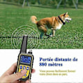 Miniatyrbild 5 av 5: Meloive Laddningsbart och IP67 Vattentätt Hundträningshalsband med 800m Räckvidd, 99 Nivåer av Vibration, Elchock, Ljudläge