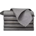 10-pack magic cleaning cloth for cleaning windows, glass, dark grey