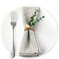 Miniatyrbild 2 av 5: (12-pack) Påsk Servettringar Set Rustik Eukalyptus Servett