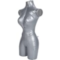 Miniatyrbilde 4 av 5: Oppblåsbar kvinne-mannekeng, kroppsklær vindusutstilling for klesutstilling, halv kroppsmodell arm torso topp skjorte form display