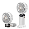 Handheld Fan - Rechargeable Portable USB Fan White white