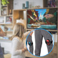 Miniatyrbild 4 av 7: Familjevänligt Andningsbart Material: 2-pack Justerbara Benremmar för Nintendo Switch Ring Fit Adventure, Ger Bekvämt Skydd för Joy-Con Under