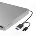 Miniatyrbillede 5 af 5: Ekstern 3D Blu Ray DVD-afspiller med USB 3.0 og Type-C til pc-bærbar computer understøtter CD DVD-læsning