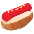 Pikkukuva 4 / 8: Pehmeä pehmolelu Hot Dog -muotoinen irrotettava ääni Hieno nukkelelu kissoille koirille