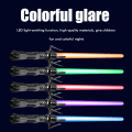 Miniatyrbilde 7 av 8: 2 stk 2-i-1 7 Farger Skiftende Lys Sabel Utvidbar Lys Sabel med Lyd Cosplay Leke for Barn Voksne Halloween Jul Gave