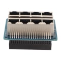 Pikkukuva 4 / 8: GPIO Breakout Board Professional 8 RJ45 porttia 40 Pin Power Breakout Board for RPi 1A+ 1B+ 2B 3B 3B+ 3A+ 4B
