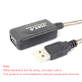 Miniatyrbild 7 av 8: 20M USB 2.0 Typ A Hane till Hona Förlängningskabel Svart