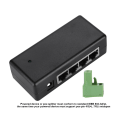 Miniatyrbillede 4 af 6: 4-Port PoE Strømadapter til IP-kamera