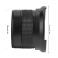 Miniatyrbild 6 av 7: Supervidvinkelobjektiv för SLR DSLR-kamera - 58MM 0.35X Fisheye (Svart)
