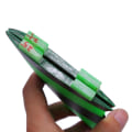 Miniatyrbilde 4 av 8: Grønn Svart FCS G5 Surf Fins Surfebrett Fiberglass Comb Tri Set Thruster