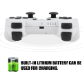 Pikkukuva 5 / 6: Bluetooth-peliohjain PS3:lle - Täysin varusteltu langaton peliohjain (valkoinen)