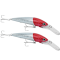 Miniatyrbillede 2 af 8: 2 stk. Plastik Kunstig Simuleret Dykkedybde Minnow Lure Bait Fisketilbehør 1#