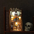 Miniatyrbild 3 av 8: DIY Bokhörna Kit 3D Träbok Modell Pussel Byggsats Bokhylla Infoga Dekor Hem Bordsdekoration
