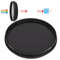 Pikkukuva 5 / 8: FOTGA 58mm säädettävä optinen infrapuna-linssisuodatin 530-750nm DSLR-kameran IR-valokuvaukseen