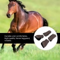 Miniatyrbild 5 av 6: 1 Set PU Hästbenskydd Benbeskydd Förtjockade Leggings med Mjukt Foder Utrustning brun L