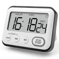 Digital kökstimer multifunktionell, matlagningstimer magnetisk nedräkning uppräkningstimer med stor LCD-display för matlagning fitness bakning studier