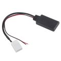 Miniatyrbilde 1 av 6: 12-pinners bil Bluetooth-modul AUX-IN-kabeladapter som passer til E61 E62 E60