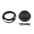 Pikkukuva 1 / 8: 43 mm musta metallisuoja ja muovinen linssin cap Leica-valokuvaustarvikkeille