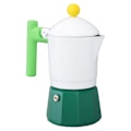 Miniatyrbillede 5 af 8: Moka Komfur Kaffemaskine Aluminiumlegering Italiensk Kaffekande Komfurtop Moka Maskine til Hjemmekontor Rejse Grøn