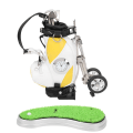 Pikkukuva 7 / 8: Mini Desktop Sinkkiseoksesta golfpussin kynäpidike nurmikon pohjalla Kello Golfkynät Matkamuistolahja