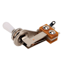 Miniatyrbilde 7 av 8: 3-veis L-formet vippebryter Elektrisk gitar pickup-velger Erstatningstoner Kontrolldeler Hvit Cap