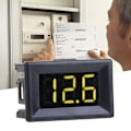 Miniatyrbilde 2 av 7: Digitalt voltmeter 0,36 tommer tre ledning DC 0-100V LED-skjerm spenningsmåler vanntett (gul)