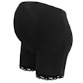 Miniatyrbillede 2 af 8: Gravide Højtaljede Sikkerhedsbukser Bløde Elastiske Justerbare Boyshorts Underbukser Sort XXXL