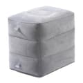 Uppblåsbart flygplansfotstöd, justerbar höjd, hållbart, mjukt, allmänt ändamål, hopfällbart, bärbart ljusgrått light grey