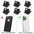 Miniatyrbilde 4 av 5: 6-pakks Foldbar Mobiltelefonstativ, Mobiltelefonstativ med Flere Vinkler, Universal Stativ for Alle Mobiltelefoner og Nettbrett