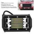 Miniatyrbillede 4 af 6: Modificeret SUV Truck Tågelygte - Universal 72W 5 Tommer 24LED Tag Arbejdslys Udskiftning