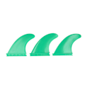 Miniatyrbillede 1 af 8: 3 stk Surfbræt Finner PVC Thruster Fin Surfbræt Tilbehør til Long Board Stand Up Paddle Grøn