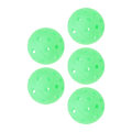 Pikkukuva 2 / 8: 5 kpl Pickleball-palloja 40 reikää Luminoiva 74mm Urheilupalloja Ulkokentälle Vihreä