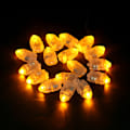 Miniatyrbilde 5 av 7: 1 sett/50 stk vanntett LED-lys for papirlykt ballong bryllupsfestdekor gul