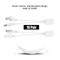 Miniatyrbillede 6 af 6: 10 Par IP Kamera POE RJ45 Kabel Power Over Ethernet Adapter Injektor Splitter DC 12 V