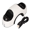 Miniatyrbillede 1 af 8: Opladningsstation til PS5 Dual Controller - Hurtig Opladning med AC Adapter 5V 0.8A, Dobbelt Controller Opladningsstand med LED-indikator