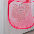 Miniatyrbilde 5 av 5: Sammenleggbar klesvaskpose Foldbar kleskurv Stor klesvaskkurv Mesh veggmontert for bad med krok Rosa katt