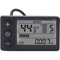 Zerone LCD-displaymåler til elcykel S866 elcykel LCD-displaymåler 24V 36V 48V kontrolpanel med