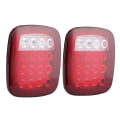 Miniatyrbillede 3 af 8: 2 stk LED Baglygter Baglygter Stop Baklys Passer til Jeep Wrangler CJ 76‑06