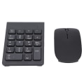 Miniatyrbilde 6 av 8: Nummerisk tastatur Plug and Play 2.4GHz Trådløs Teknologi 1200 DPI Sensitivt Slitesterkt Nummerisk Tastatur og Mus Combo for Hjemmekontor
