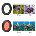Pikkukuva 5 / 8: JUNESTAR optinen lasi vedenalainen sukellus 58 mm punainen suodatin 16X makro-objektiivilla Gopro5-toimintakameralle