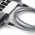 Miniatyrbillede 4 af 5: Type-C til C datakabel med PD flettet hurtigopladning, velegnet til iPhone og Android; 60W 2 m