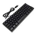 Pikkukuva 8 / 8: USB-johdotettu pelihiiri 60 prosenttia RGB-taustavalaistus 61 näppäintä Kannettava kompakti näppäimistö PC-pelaajille kirjoittajille Musta