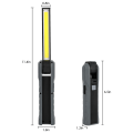 Miniatyrbillede 2 af 6: Foldbar LED Arbejdslampe med Magnet, USB-opladning og Lys Grå