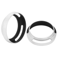 Miniatyrbillede 4 af 8: 2 stk Aluminiumslegering 52mm Sølv Kamera Metal Modlysblænde Erstatning til Leica