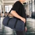 Miniatyrbillede 6 af 8: KS3 Canvas Slidstærk Navy Bærbar Rejsetaske Fitness Unisex Enkelt Skulder Sportstaske