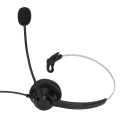 Pikkukuva 3 / 8: H360-PC PC Monaural Headset Johdollinen yksikorvainen kuulokemikrofoni, jossa 3-osainen kaksinkertainen 3,5 mm:n pistoke ja melua vaimentava mikrofoni