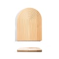 Miniatyrbillede 1 af 5: Bøg Træbakke Fortykket Øko-venlig Træskærebræt Serveringsbakke til Sushi Brød Frugtkage Oval (32x23cm/12.6x9.1in)