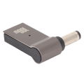 Pikkukuva 2 / 8: Kannettavan tietokoneen laturisovitin PD USB Type C Naaras I - DC-sovitin 100 W Alumiiniseos Kulma Kannettavan tietokoneen virtalähde 5,5 x 2,1 mm